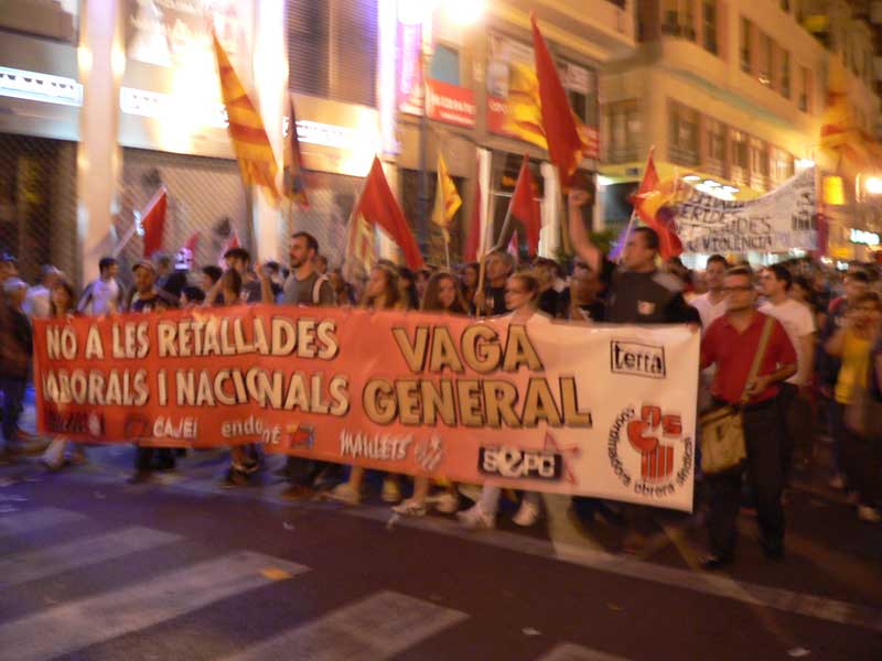 La CUP dóna suport a la vaga general del 14 de novembre 